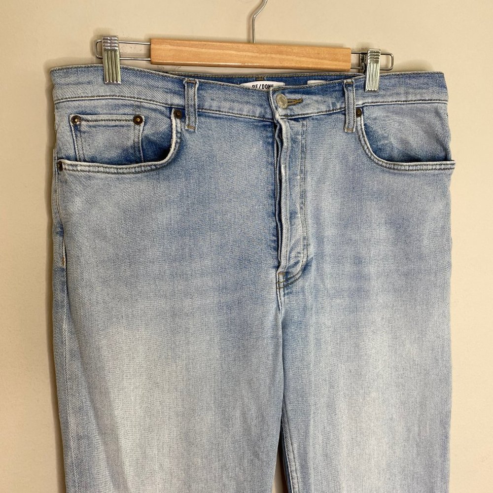 Re/Done 70s Stove Pipe Crop Jeans *Light 14* - Picture 4 of 14